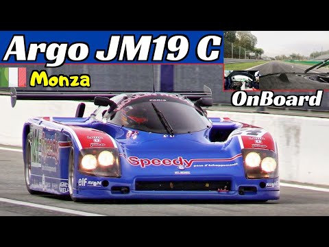 1987 Argo JM19 C Group C2, Speedy Livery - OnBoard, FlatOut & Race Actions at Monza Historic 2020