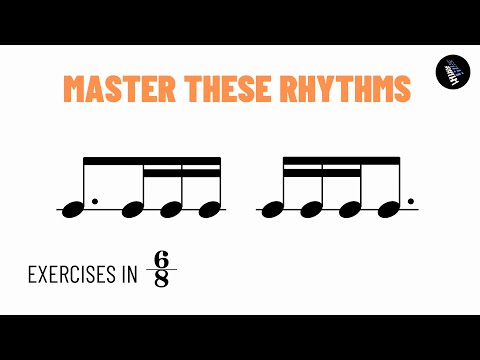 Rhythms You Need To Learn In 6/8 - Rhythm Practice 🥁🎶