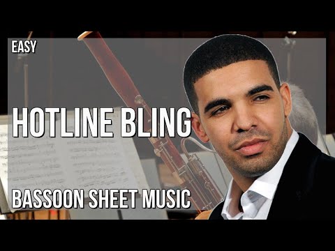 Bassoon Sheet Music: How to play Hotline Bling by Drake2010   Drake   Hotline Bling