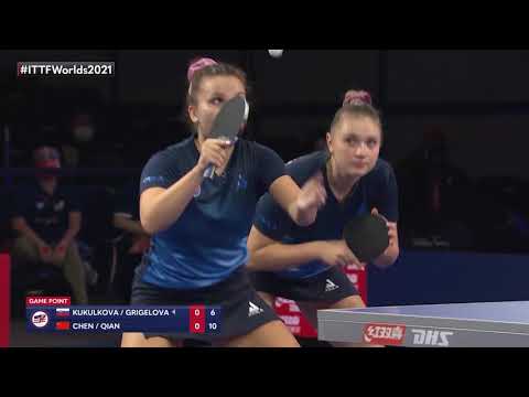 Tatiana K./Natalia G. vs Chen M./Qian T. | 2021 World Table Tennis Championships Finals | WD | R64