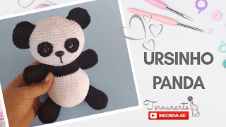 Panda crochê amigurumi