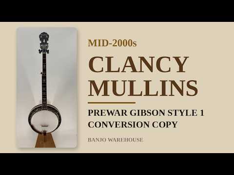 Clancy Mullins Style 1 Conversion Copy 5-String Resonator Banjo, Mid-2000s image 16