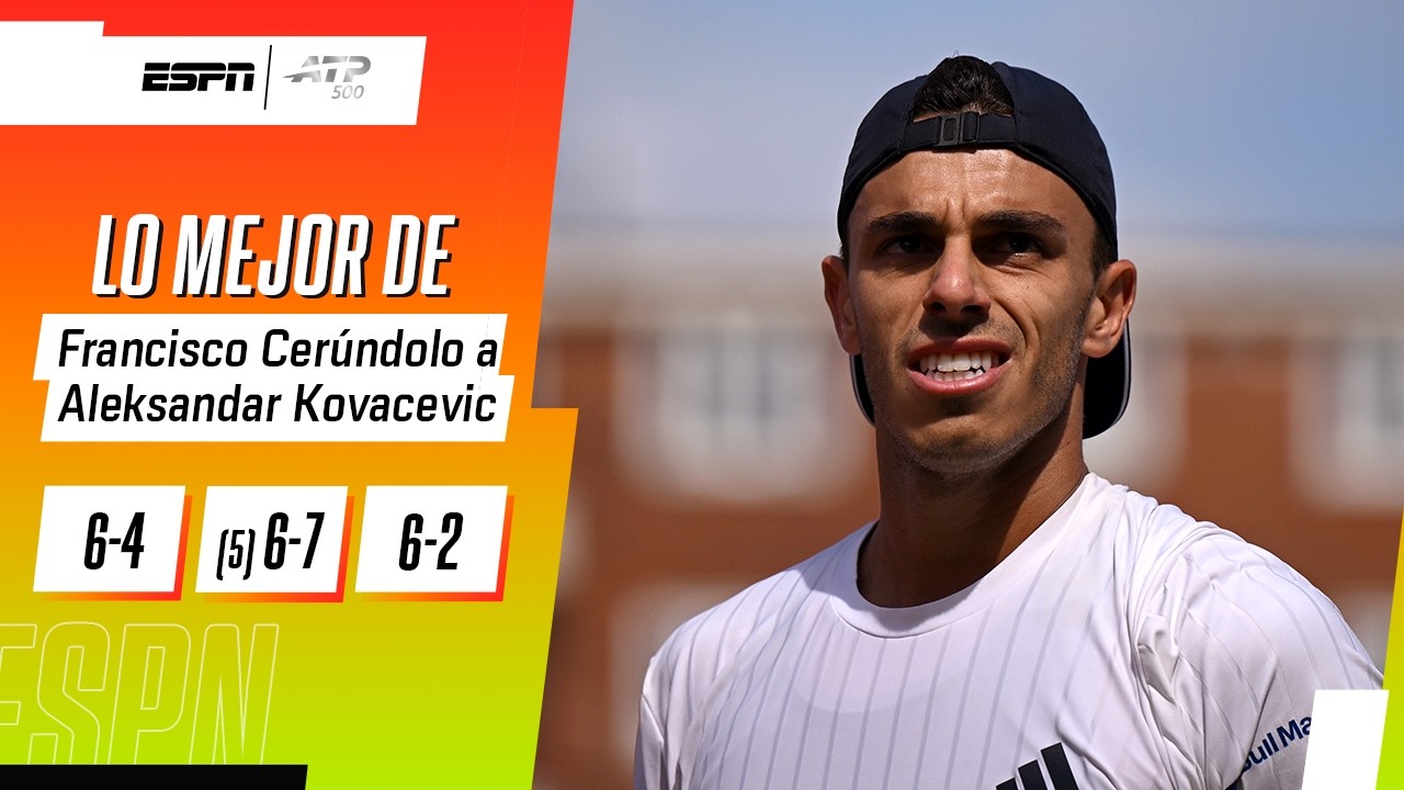 BUENA VICTORIA DE FRAN CERÚNDOLO FRENTE A KOVACEVIC EN TRES SETS EN LONDRES | RESUMEN