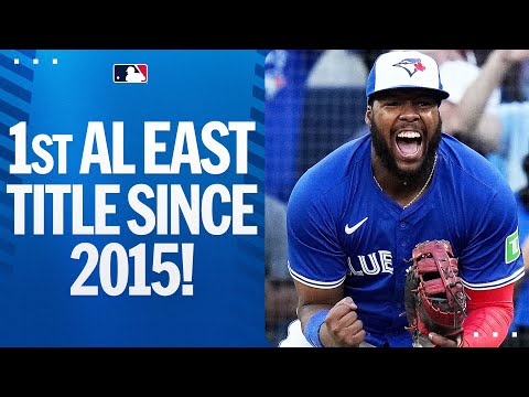 Blue Jays win AL East title for the first time since 2015! 🇨🇦 (Final 3 outs plus celebration 🎊)