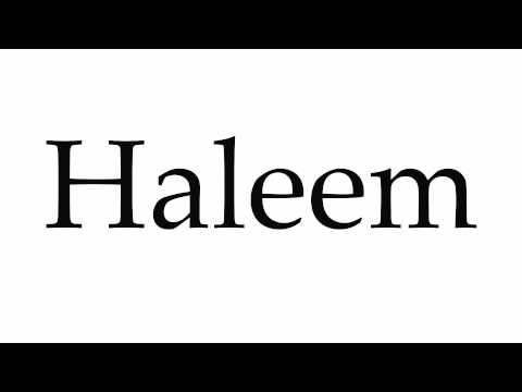 How to Pronounce Haleem
