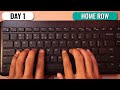 English Typing Course DAY 1 Free Typing Lessons Touch Typing Course Tech Avi