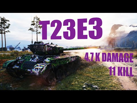 T23E3 Falcon Eater 11 Kills 4,7 K Damage World of Tanks