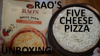 Unboxing Rao's Brick Oven Crust Five Cheese Pizza