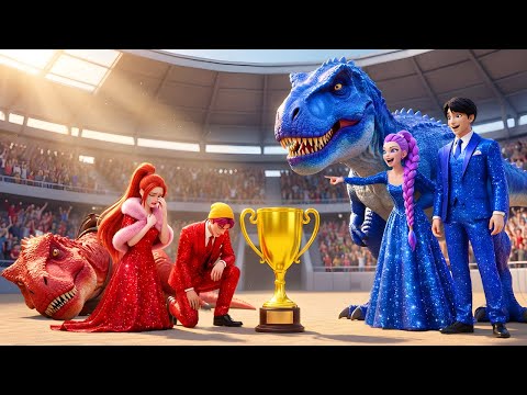 Ruby Family VS Diamond Family: RUMI Gets Magic T-REX Racing Championship - KPOP Demon Hunters