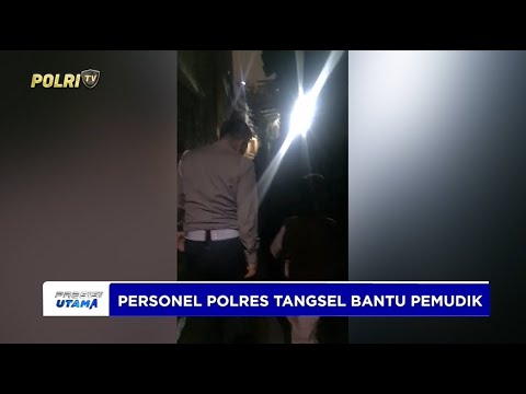 PERSONEL POLRES TANGSEL BANTU IBU &amp; ANAK KEHABISAN TIKET BUS MUDIK