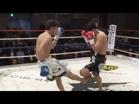 衝撃KO💥右カーフで“足破壊”…元K-1王者が崩壊😱