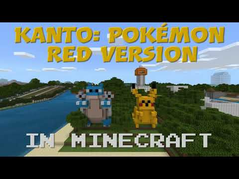 PS4 Kanto: Pokémon Red version in Minecraft
