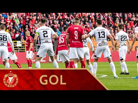 Widzew Łódź - Olimpia Elbląg 2:2 - gol Michała Kiełtyki