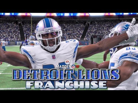 Madden NFL 18 Detroit Lions Franchise EP2 - A New Running Back + Week 2 vs New York Giants