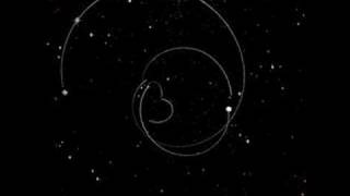 Simulation models interactions between three black holes