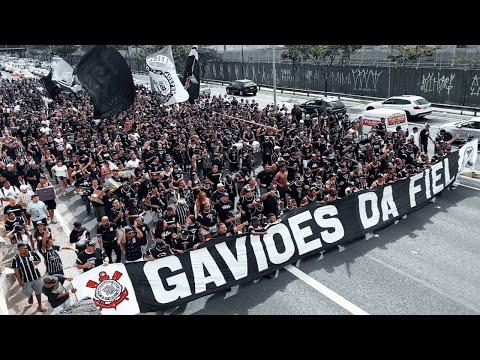 INVASÃO da TORCIDA DO CORINTHIANS! GAVIÕES INVADE AVENIDA com APOIO e COBRANÇA | Timão 1x1 Juventude