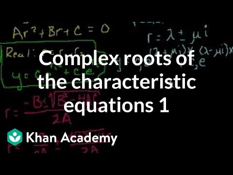 Complex Roots of the Characteristic Equations 1