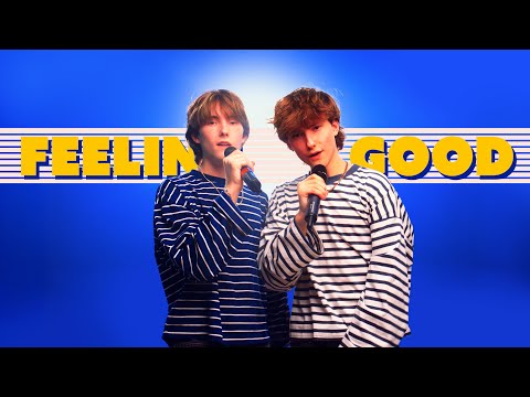 Sharpe Family Twins Sings "Feeling Good" | Michael Bublé