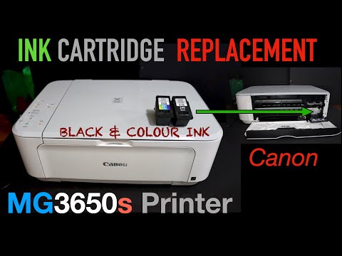 Canon MG3650s Ink Cartridge Replacement.