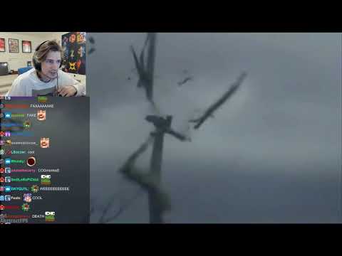 xQc Reacts to Windmill destructed in storm