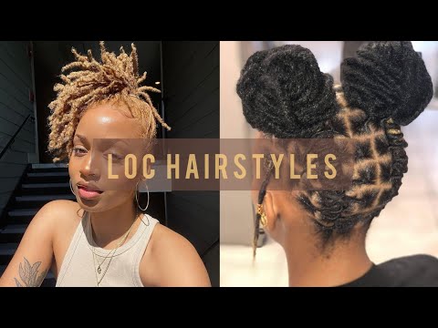 LOC HAIRSTYLES 🦋|easy ways to style your locs...