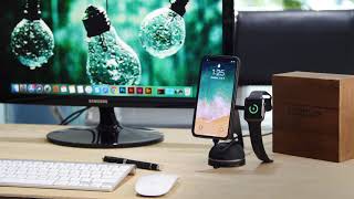 MagBuddy Wireless Charge Desk Mount (Rose Gold)