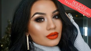 HOLIDAY MAKEUP TRANSFORMATION! *In-Depth Talk Through*