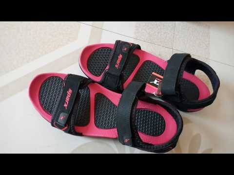 Sparx sandals red and black