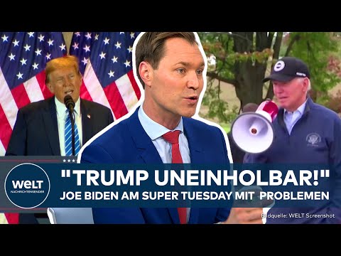 US-VORWAHLEN: Super Tuesday! "Joe Biden muss nacharbeiten!" Trump bei Republikanern vorn!