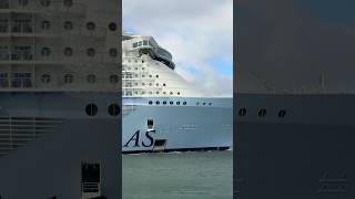 Utopia of the Seas sail away! #shorts #utopiaoftheseas #royalcaribbean #portcanaveral #cruiseship