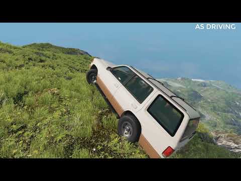 Car Crash Falling off Cliff #2  BeamNG Drive Cliff Jumps | Cliffs Of Death by exDriver