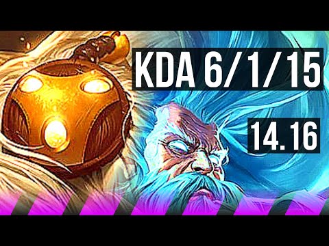 BARD & Ezreal vs ZILEAN & Zeri (SUP) | 6/1/15, 800+ games | EUW Grandmaster | 14.16