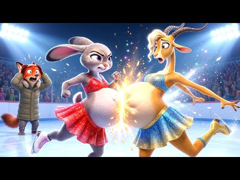 PREGNANT SKATING REMATCH! ❄️ Judy’s REVENGE on Gazelle?! (Ending Goes Wrong)