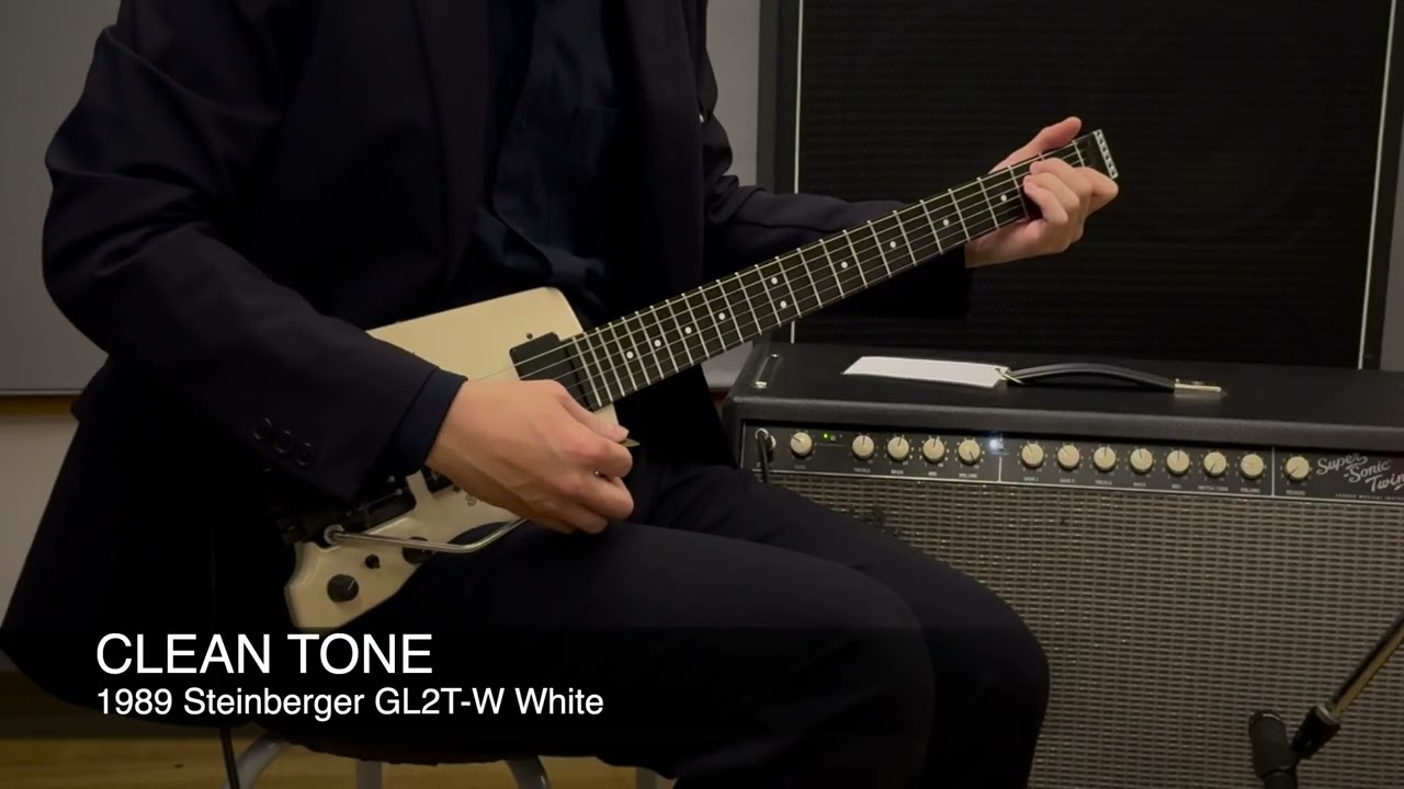 1989 Steinberger GL2T-W White - YouTube