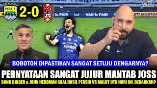 Download lagu 🔵MEMANG TOP JOSS~Pernyataan Sangat JUJUR Bung Binder & John Herman AKUI Persib vs Malut UTD~Really? mp3