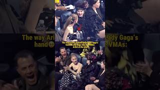 Ariana Grande Holding Lady Gaga’s Hand to Comfort Her, She Won The Artist of The Year VMAs #ladygaga