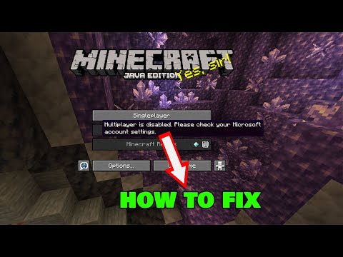 How To Fix 'Multiplayer is disabled' error in Minecraft Java Edition