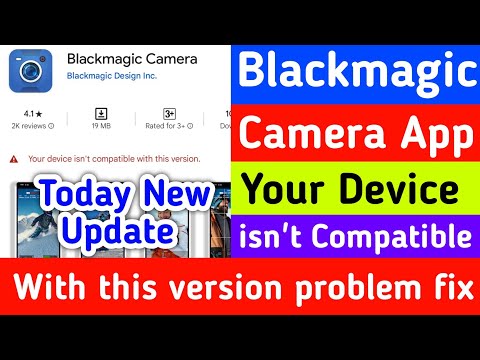 Black magic camera app Android support today new update | black magic camera app