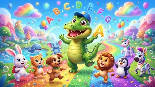 ABC Animal Parade 🦁🐘 | ABC Song for Kids | Animal Nursery Rhymes & Learning Songs