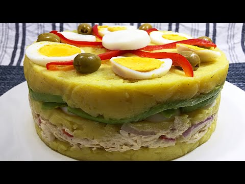 CAUSA LIMEÑA * comida Peruana * (recetas fáciles y rápidas)