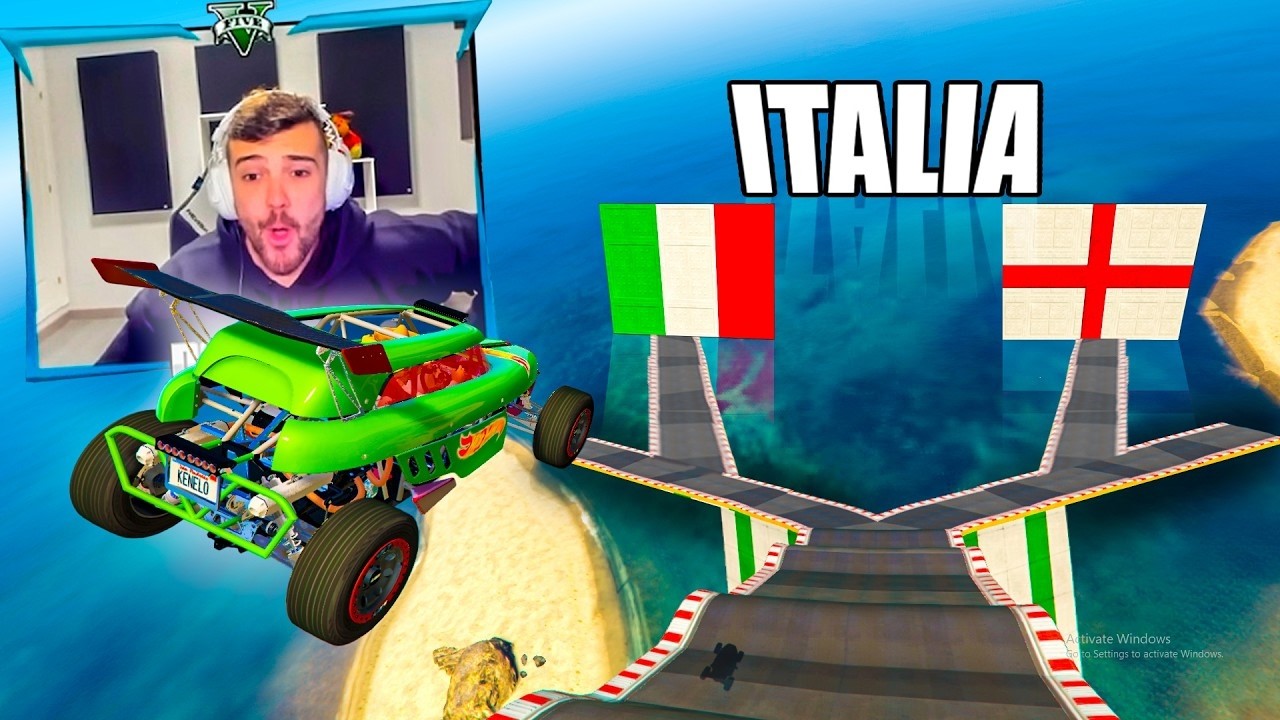 MEGA RAMPA PERO TENGO QUE ADIVINAR QUE BANDERA ES!! - GTA 5 ONLINE