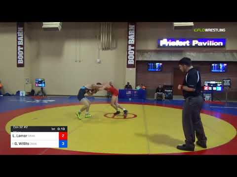 2018 Marine Corps US Open/UWW Junior Freestyle 65 Con 32 #2 - Legend Lamer (Oran) Vs. Grant Willit