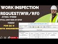 How To Submit Work Inspection Request| Request For Inspection|Important Attachments for WIR|QAQC