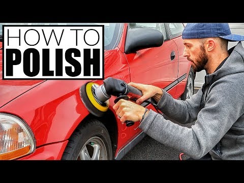 How To Polish A Car w/ Harbor Freight DA Polisher - Car Detailing and Paint Correction! Video