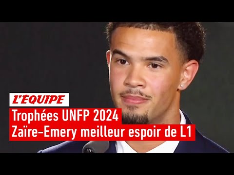 Trophées UNFP 2024 - Warren Zaïre-Emery (PSG) élu meilleur espoir de L1