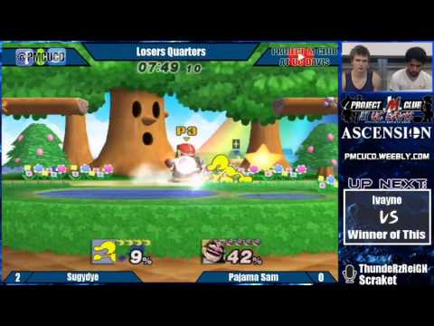"Ascension 9/24/16" - Sugydye (G&W) v. Pajama Sam/Matasd (Wario) - Losers Quarters