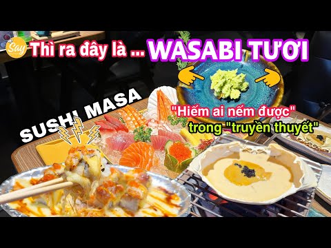BẤT NGỜ Với Hương Vị WASABI TƯƠI Thơm Nồng Độc Đáo Cùng Dàn Món ASSINATURA VIP Tại SUSHI MASA REVIEW
