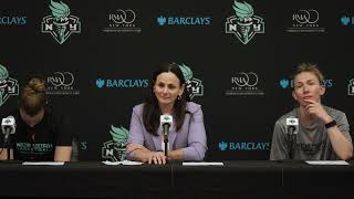 NY Liberty vs Sky 5/23/24 Post Game with Sabrina Ionescu, Vandersloot & Coach Sandy Brondello