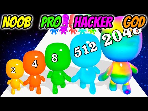 Man Runner 2048 - NOOB vs PRO vs HACKER vs GOD