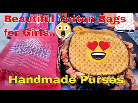 Handmade cotton bags and fabric bags for women